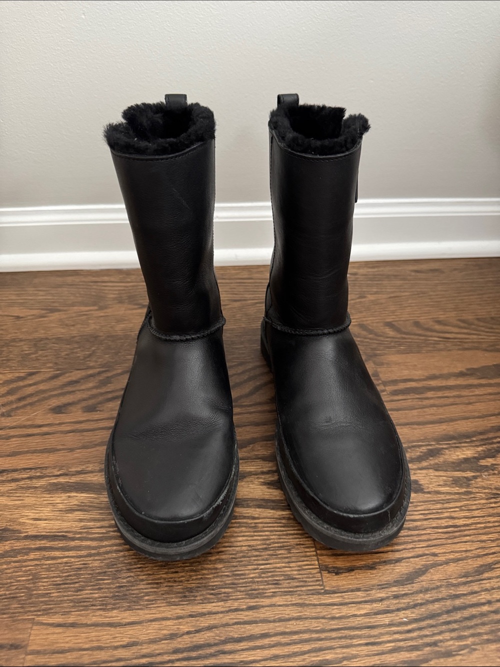 UGG Shearling Fur Lined Mid-Calf Boots
